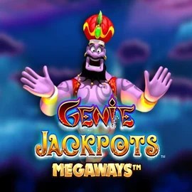 Logo of Genie Jackpots Megaways from Blueprint Gaming at Herospin Casino