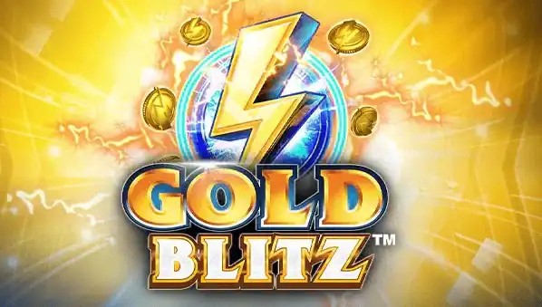 Gold Blitz slot logo by Fortune Factory Studios at Herospin Casino