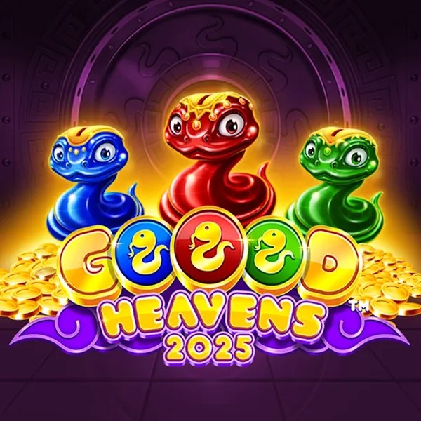 Goood Heavens slot logo by Rarestone Gaming at Herospin CasinoGoood Heavens