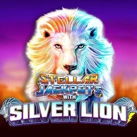 Stellar Jackpots with Silver Lion logo by Lightning Box Game at Herospin CasinoStellar Jackpots with Silver Lion